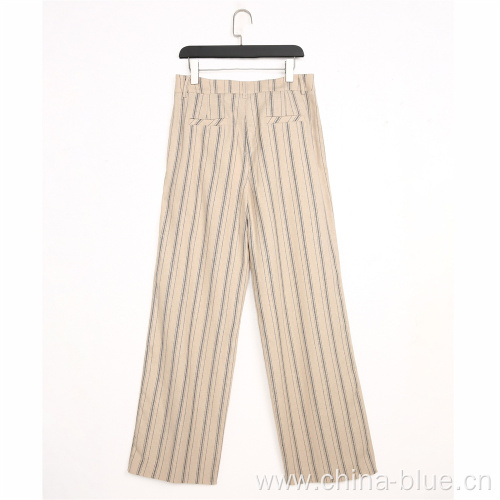 Ladies high quality stripes pants